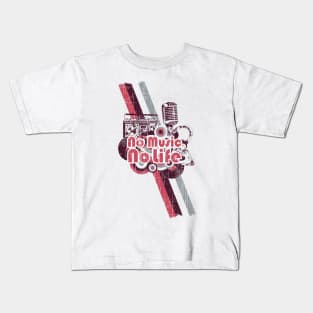 No Music No Life Kids T-Shirt